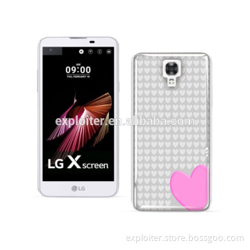 Wholesale ultra slim epoxy back cover case for LG X Screen cover case